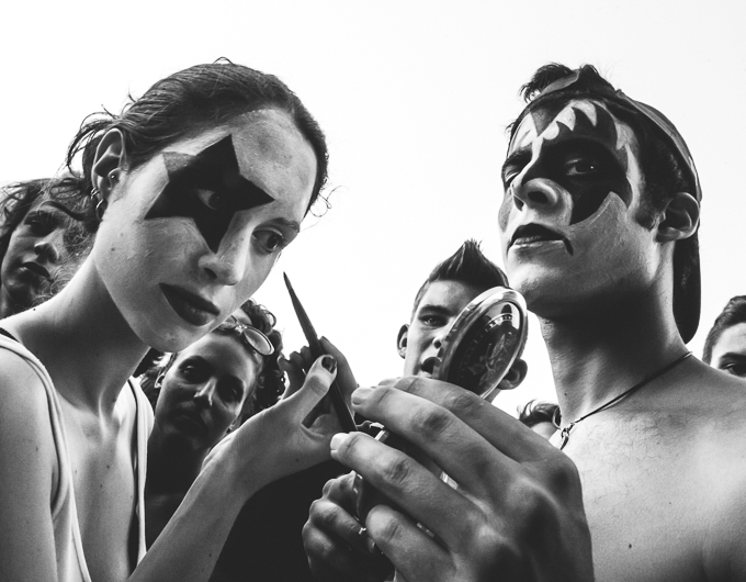 People at KISS's concert - Photography by Giuseppe Craca